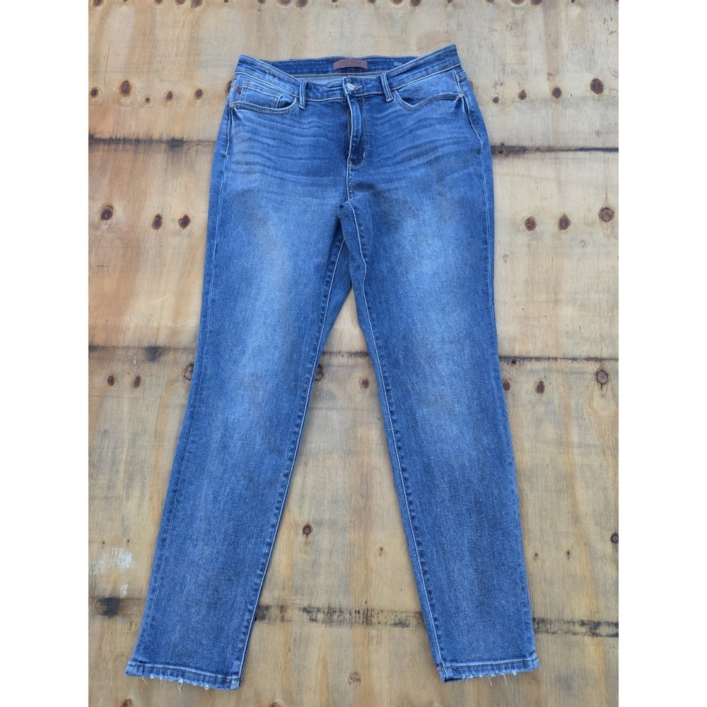 Judy Blue Boyfriend Jeans 15/32 Medium Wash Relaxed Fit JB82624DK 32 Inseam